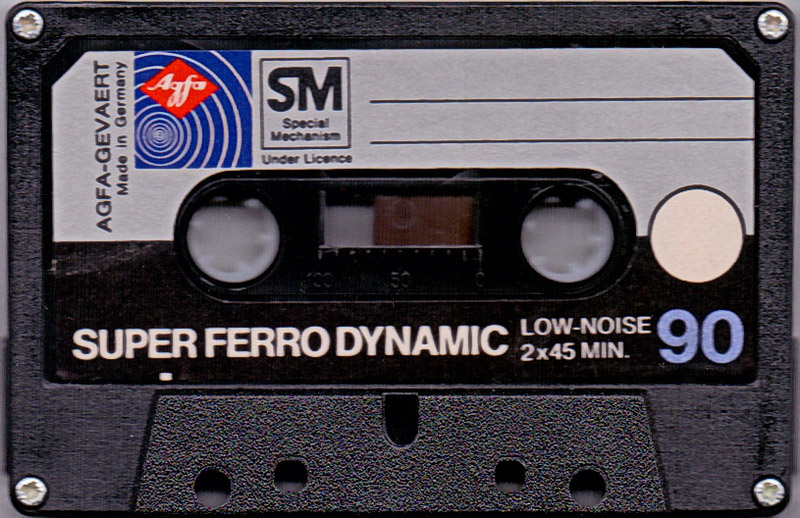Compact Cassette AGFA Super Ferro Dynamic 90 Type I Normal 1977 Europe