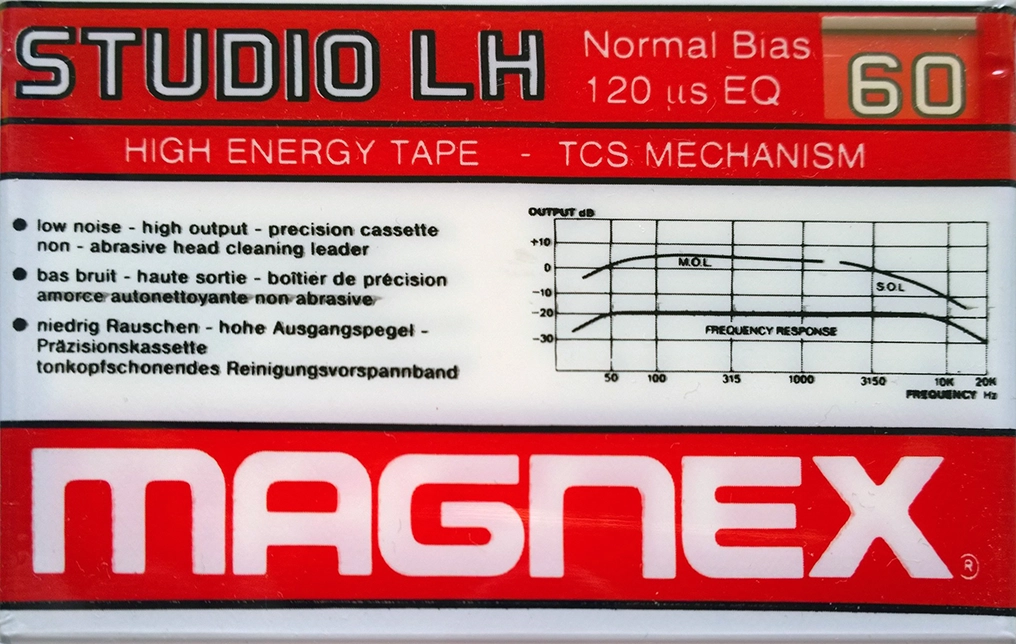Compact Cassette Magnex Studio LN 60 Type I Normal 1982 Europe
