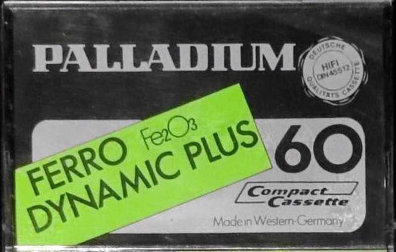 Compact Cassette Palladium Dynamic Plus 60 Type I Normal 1981 Europe