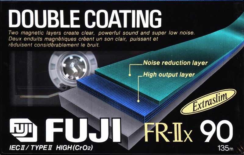 Compact Cassette Fuji FR-IIx 90 Type II Chrome 1992 North America