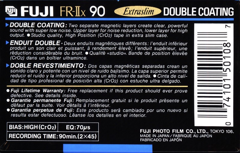 Compact Cassette: FUJI Fuji - FR-IIx 90