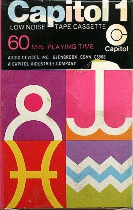 Compact Cassette Capitol 1 Psychedelic Heiroglyphics 60 Type I Normal 1970 USA