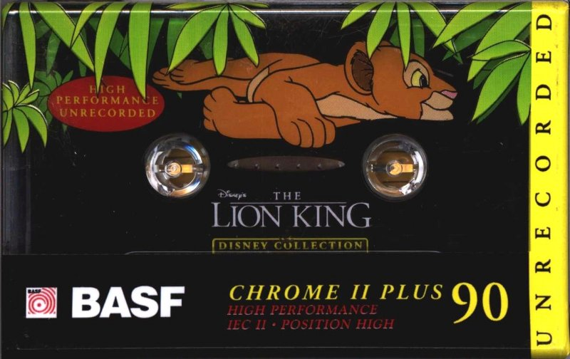 Compact Cassette BASF Chrome II Plus 90 "The Lion King Edition 1" Type II Chrome 1995 Europe