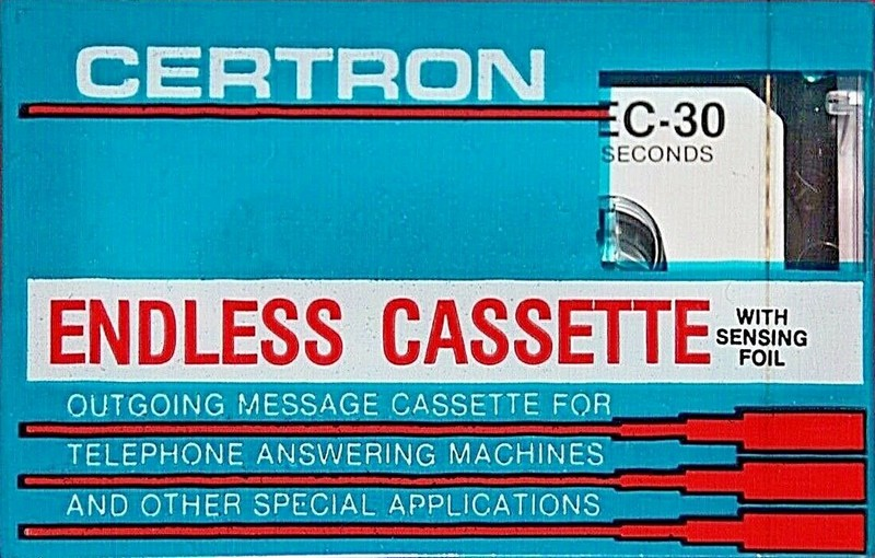 Compact Cassette Certron 30 Endless Cassette USA