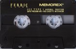 Compact Cassette Memorex dBS-X 60 Type I Normal 1992 UK