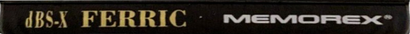Compact Cassette Memorex dBS-X 60 Type I Normal 1992 UK
