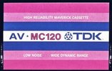 Compact Cassette TDK AV 120 "AV-MC Maverick" Type I Normal 1973 USA