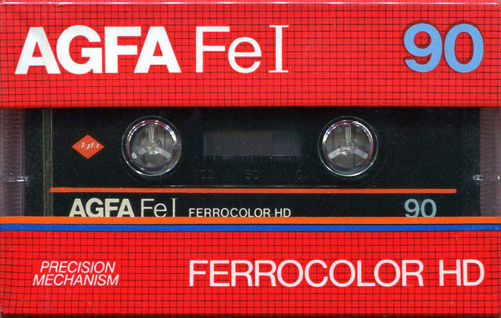 Compact Cassette AGFA Ferrocolor HD 90 Type I Normal 1984 Europe