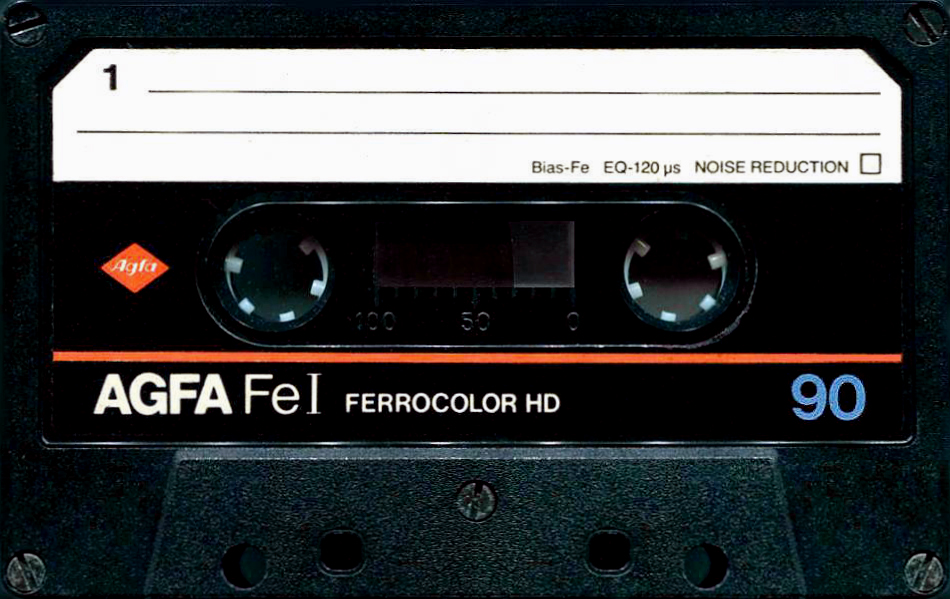 Compact Cassette AGFA Ferrocolor HD 90 Type I Normal 1984 Europe
