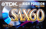 Compact Cassette TDK SA-X 60 Type II Chrome 1997 Worldwide