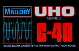 Compact Cassette Mallory UHO 40 Type I Normal USA