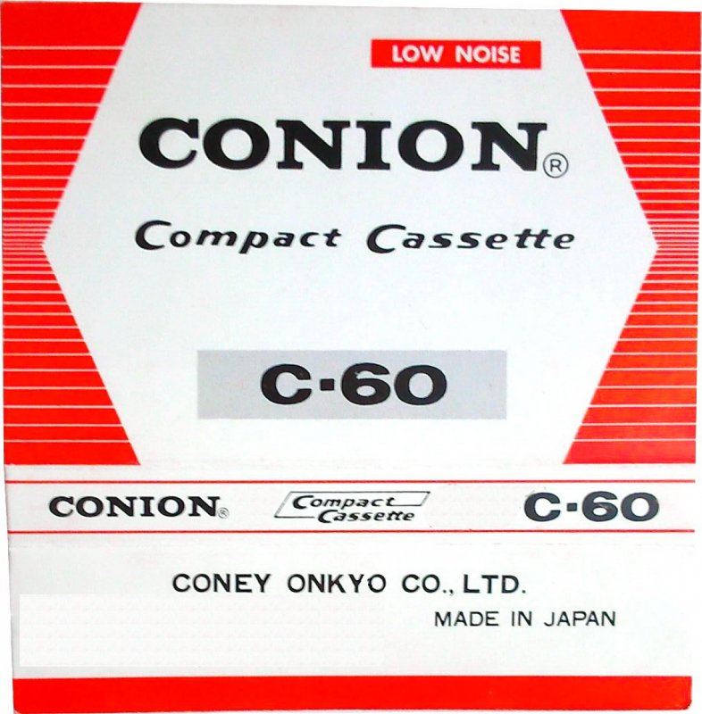 Compact Cassette Conion 60 Type I Normal 1986 Japan