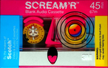 Compact Cassette Scotch Scream`R 45 Type I Normal 1990 North America