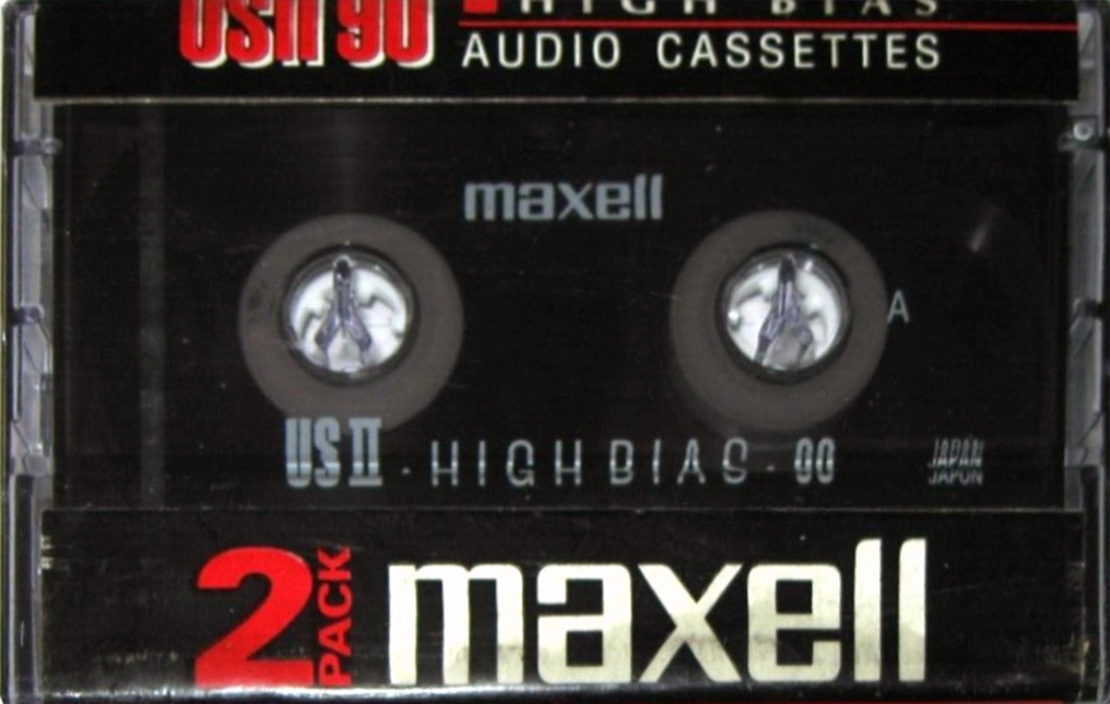 2 pack Maxell US 90 "US II" Type II Chrome 1991 North America