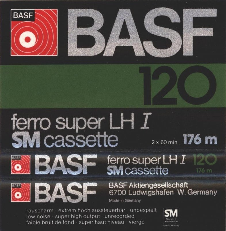 Compact Cassette: BASF  - Ferro Super LH I 120