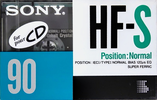 Compact Cassette Sony HF-S 90 Type I Normal 1990 Europe