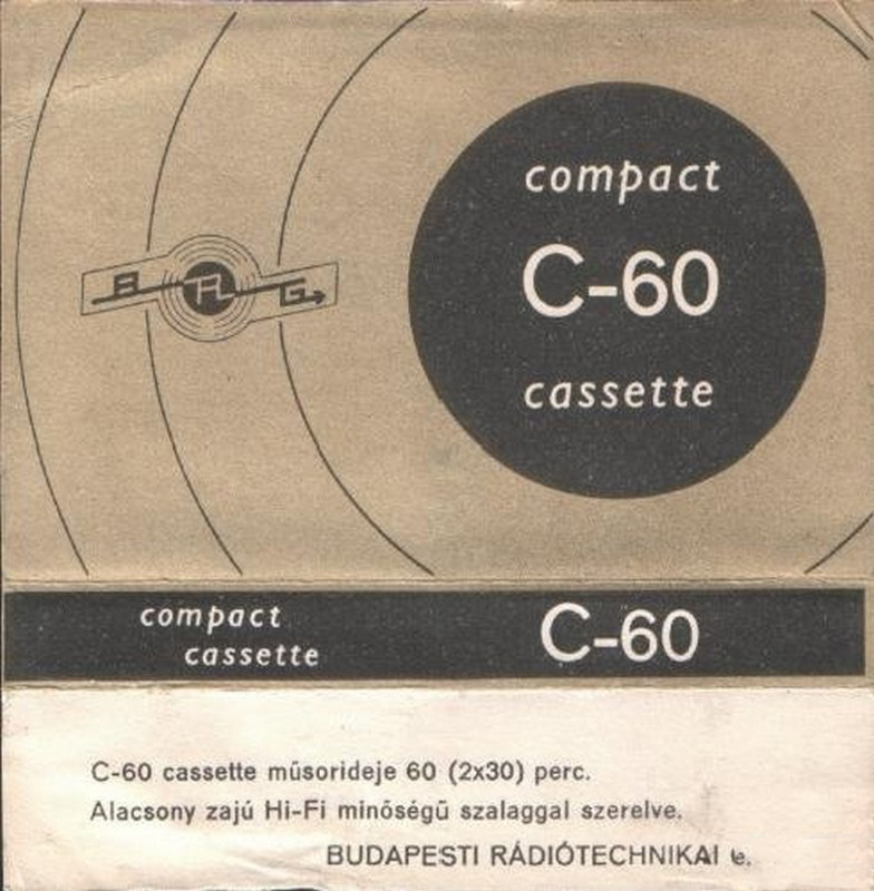 Compact Cassette BRG 60 "M 60" Type I Normal Hungary