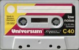 Compact Cassette Universum 40 Type I Normal 1974 Germany