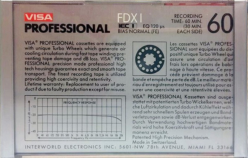 Compact Cassette: ICM Visa - FDXI 60