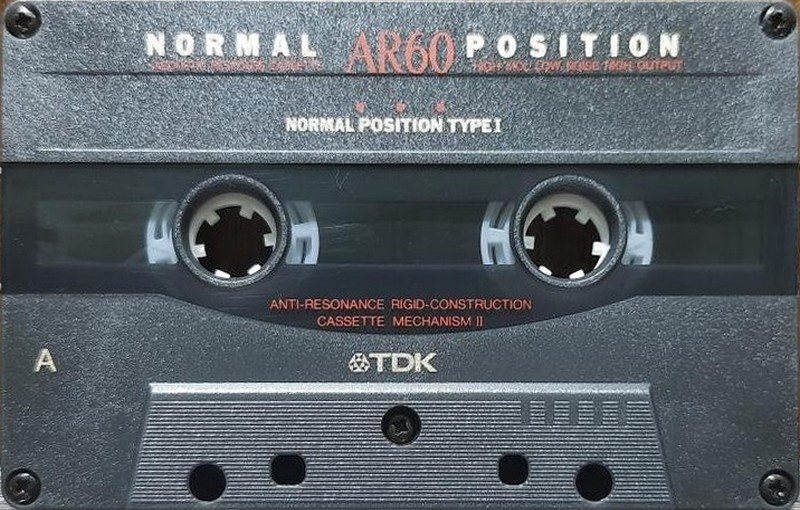 Compact Cassette TDK AR 60 "AR-60A" Type I Normal 1993 Japan