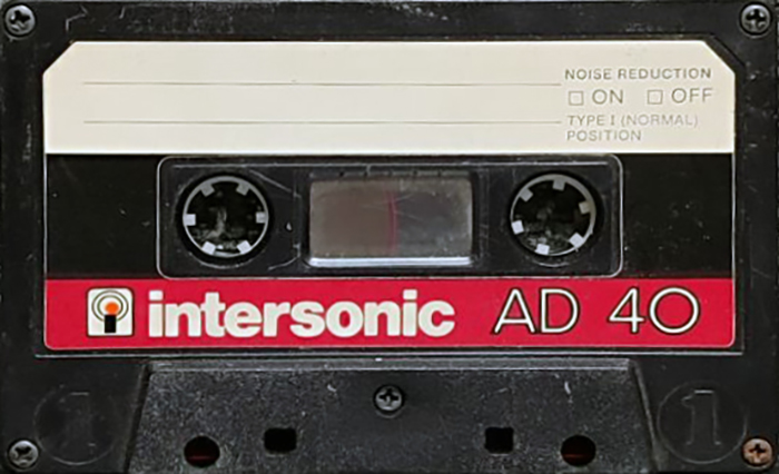 Compact Cassette Intersonic AD 40 Type I Normal Greece