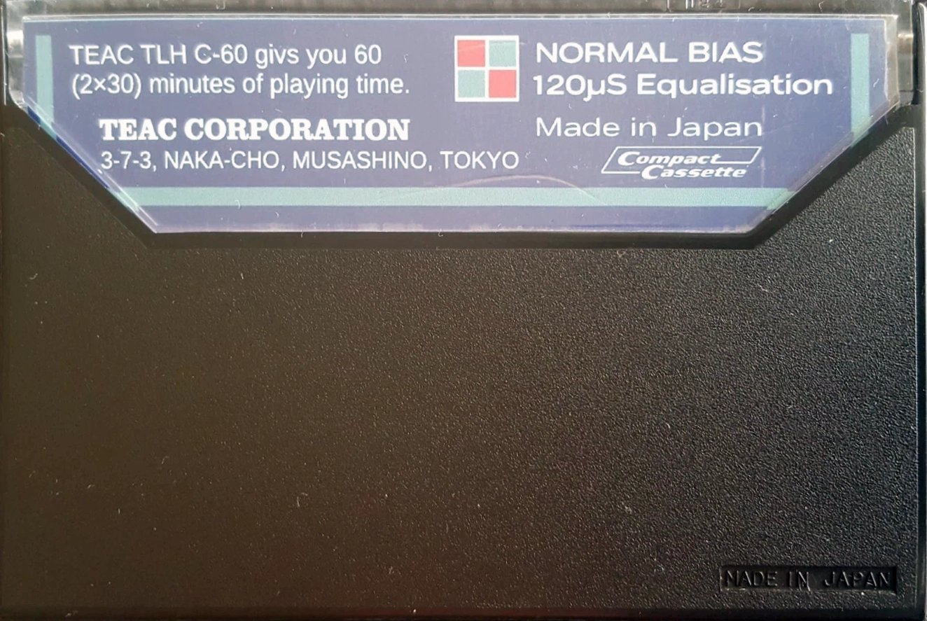 Compact Cassette Teac TLH 60 Type I Normal 1975 Japan