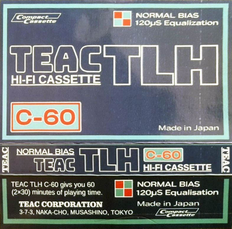Compact Cassette Teac TLH 60 Type I Normal 1975 Japan