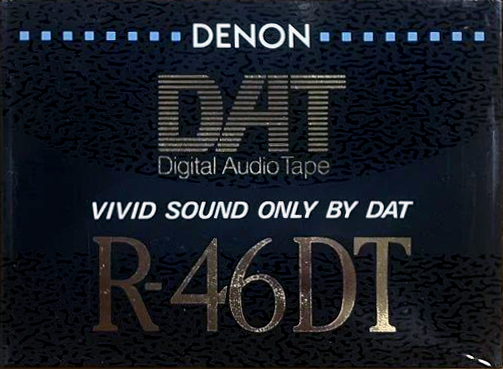 Digital Audio Tape Denon 46 "R-46DT R" Type IV Metal 1990 Japan