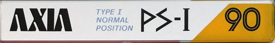 Compact Cassette AXIA PS-I / PS-1 90 Type I Normal 1985 Japan