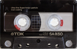 Compact Cassette TDK SA-X 60 Type II Chrome 1988 North America