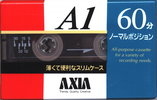 Compact Cassette AXIA A1 60 "A1SB 60" Type I Normal 1997 Japan