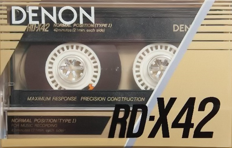 Compact Cassette Denon RD-X 42 "RD-X42M" Type I Normal 1987 Japan