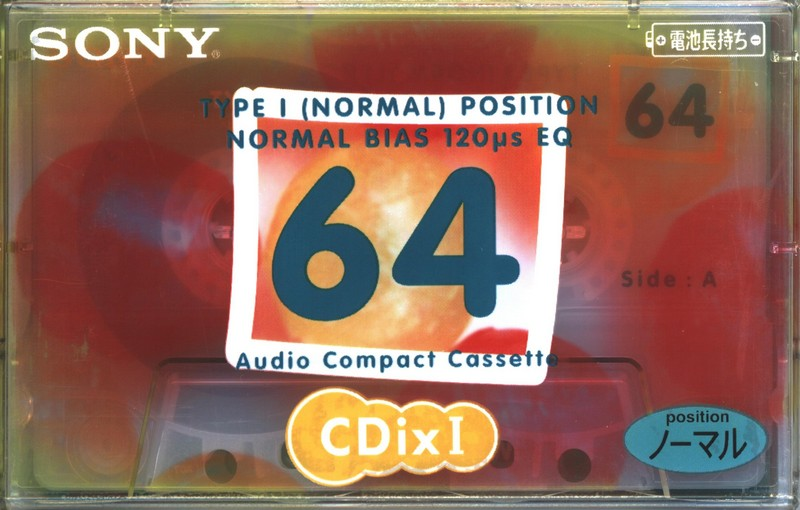 Compact Cassette Sony CDix I 64 "C-64CDX1F" Type I Normal 1998 Japan