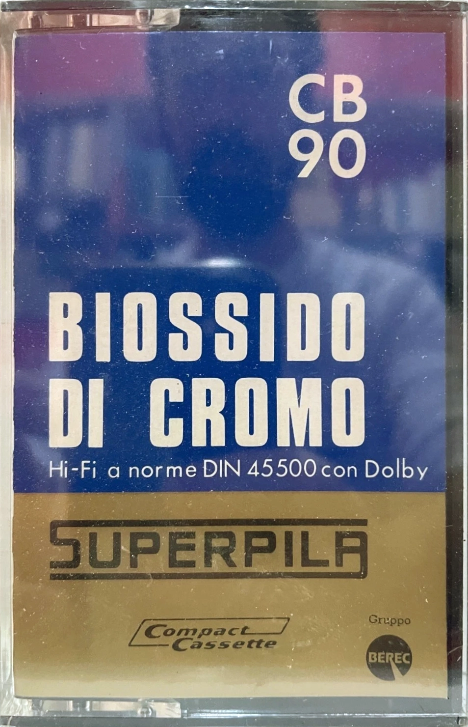 Compact Cassette Superpila CB 90 Type II Chrome 1980 Italy