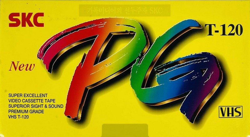 VHS, Video Home System SKC PG 120 "NewPG T-120" Type I Normal South Korea