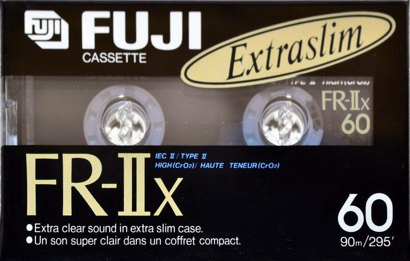 Compact Cassette Fuji FR-IIx 60 Type II Chrome 1990 North America