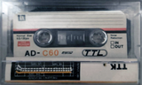 Compact Cassette TTK AD 60 Type I Normal 1984 Worldwide