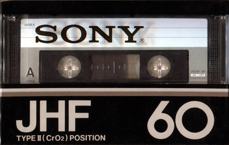 Compact Cassette Sony JHF 60 Type II Chrome 1978 Japan