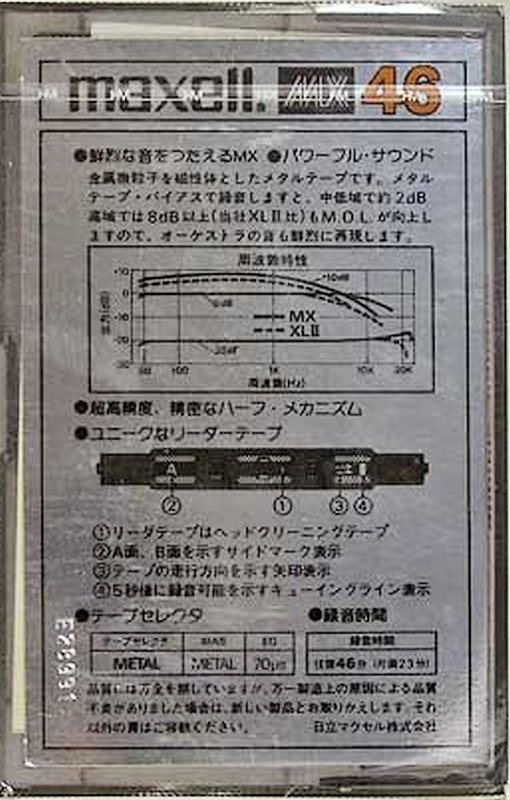 Compact Cassette: Maxell / Hitachi Maxell - MX 46