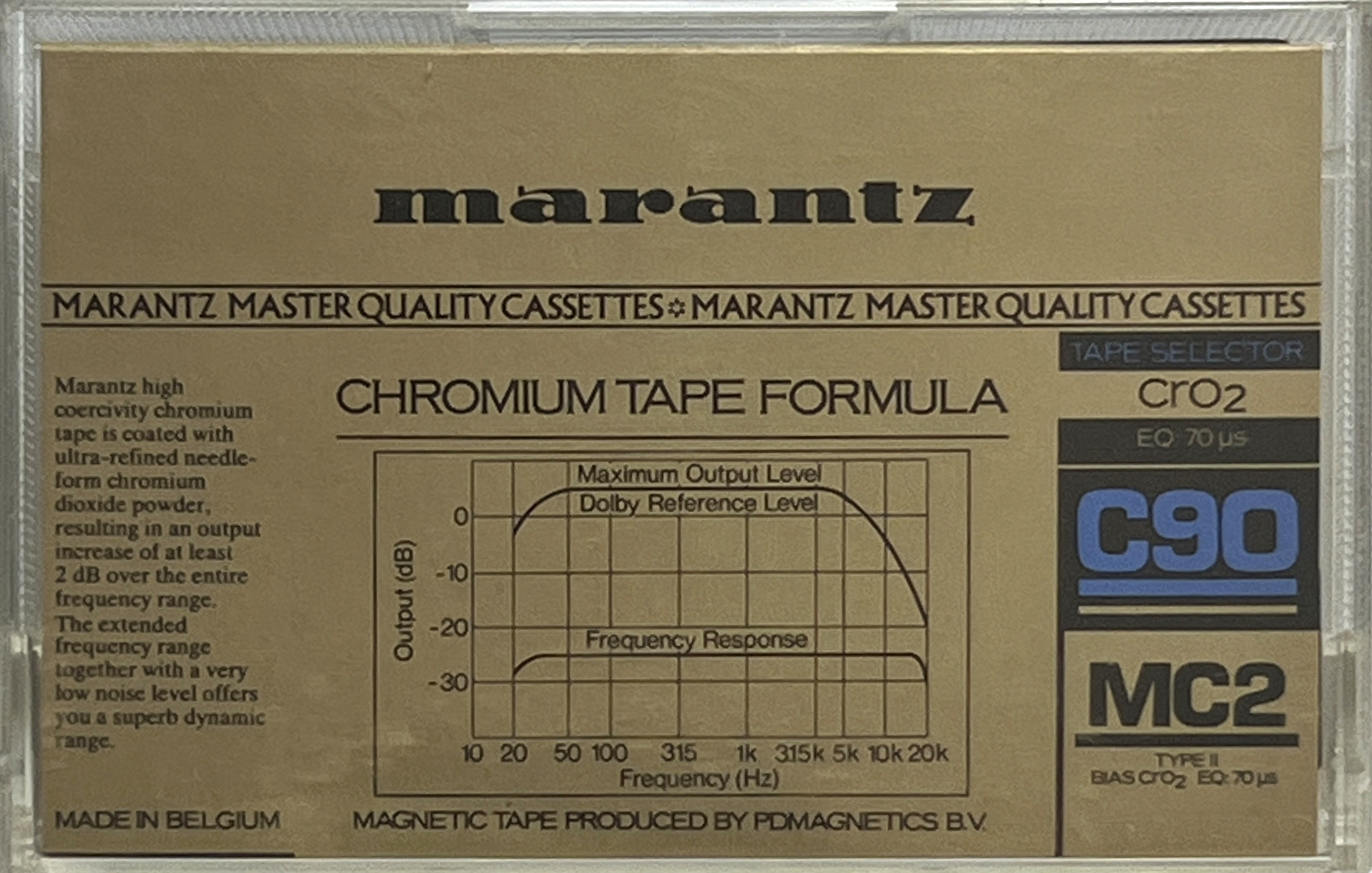 Compact Cassette Marantz MC2 90 Type II Chrome 1983 Europe