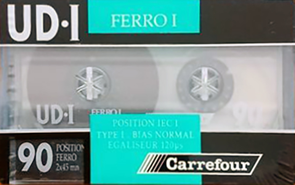 Compact Cassette Carrefour UD I 90 Type I Normal Europe