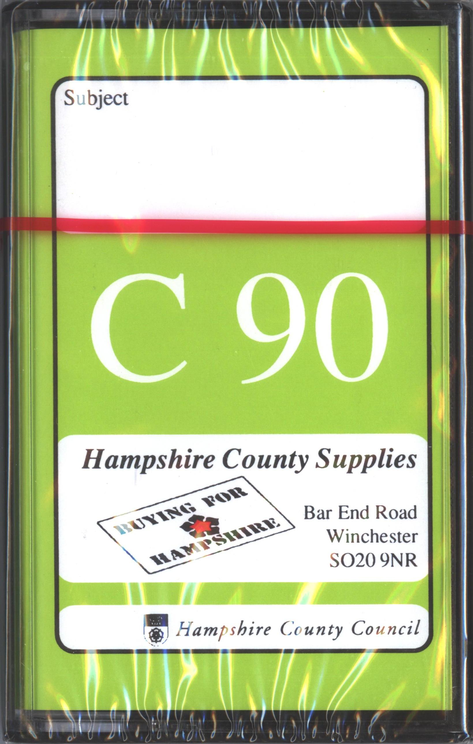 Compact Cassette: Unknown Hampshire -  90