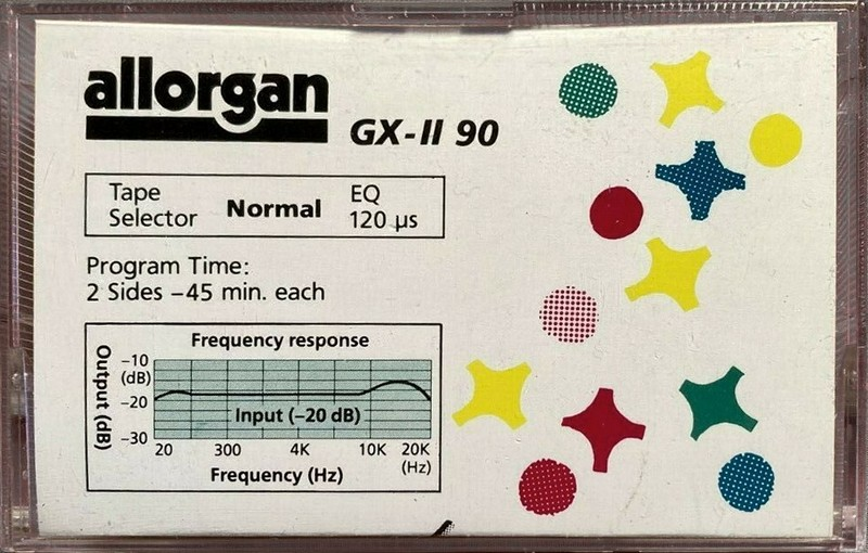 Compact Cassette Allorgan GX-II 90 Type I Normal 1988 Germany
