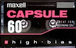 Compact Cassette Maxell Capsule 60 Type II Chrome 1992 North America