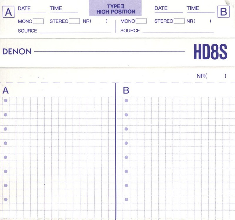 Compact Cassette: Nippon Columbia / Denon Denon - HD8S 100