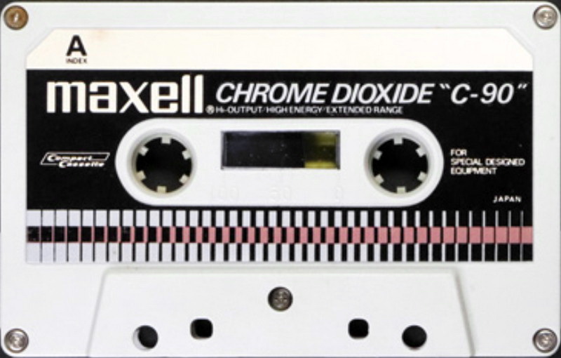 Compact Cassette Maxell 90 Type II Chrome 1970 Worldwide