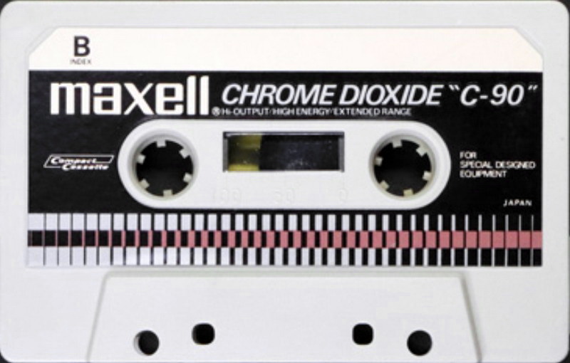 Compact Cassette Maxell 90 Type II Chrome 1970 Worldwide