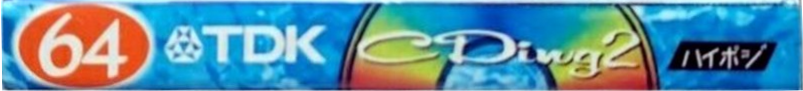 Compact Cassette TDK CDing 2 64 "CD2-64R" Type II Chrome 1998 Japan