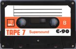 Compact Cassette Tape 7 Supersound 90 Type I Normal Europe