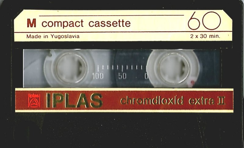 Compact Cassette Iplas 60 Type II Chrome Yugoslavia
